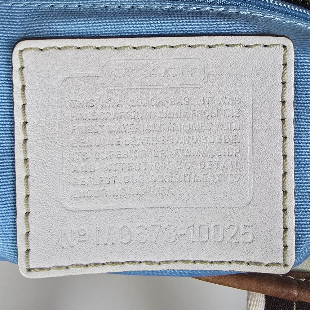 Coach Hampton Multicolor Sherbert Canvas Vintage Tote Bag With COA - Picture 5 of 17